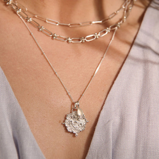 Murkani Loved Always Pendant Necklace Large in Sterling Silver