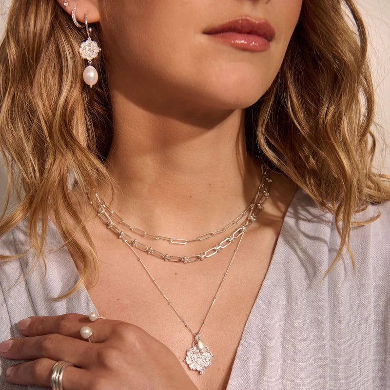 Murkani Loved Always Pendant Necklace Large in Sterling Silver