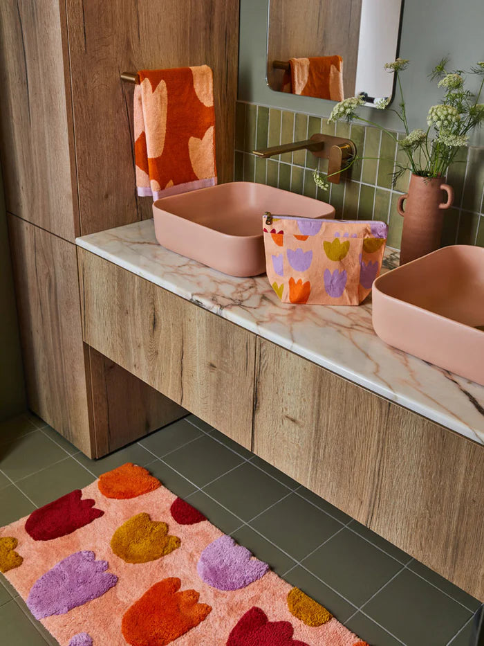 Mosey Me Cosmetic Case  - Tulip Fields