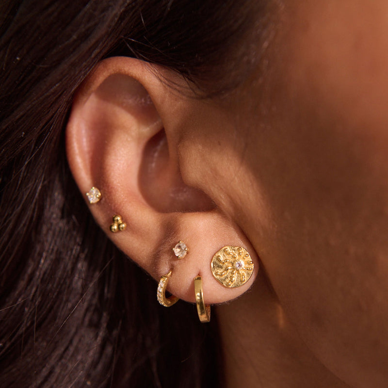 Murkani Of The Sea Small Stud Earring 18 Kt Gold Plated