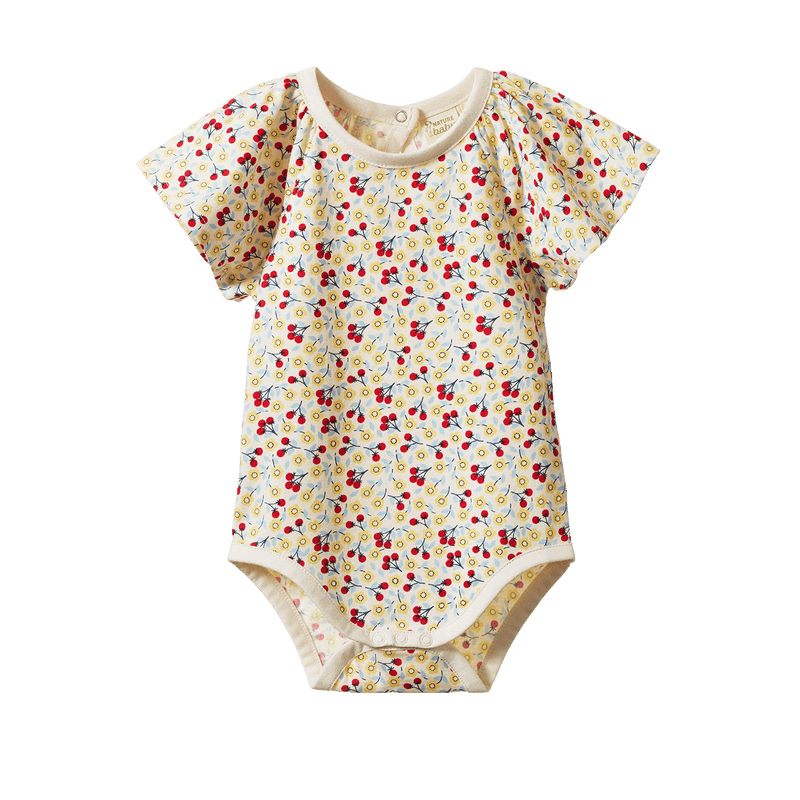 Nature Baby Faye Bodysuit Kitchen Garden Print