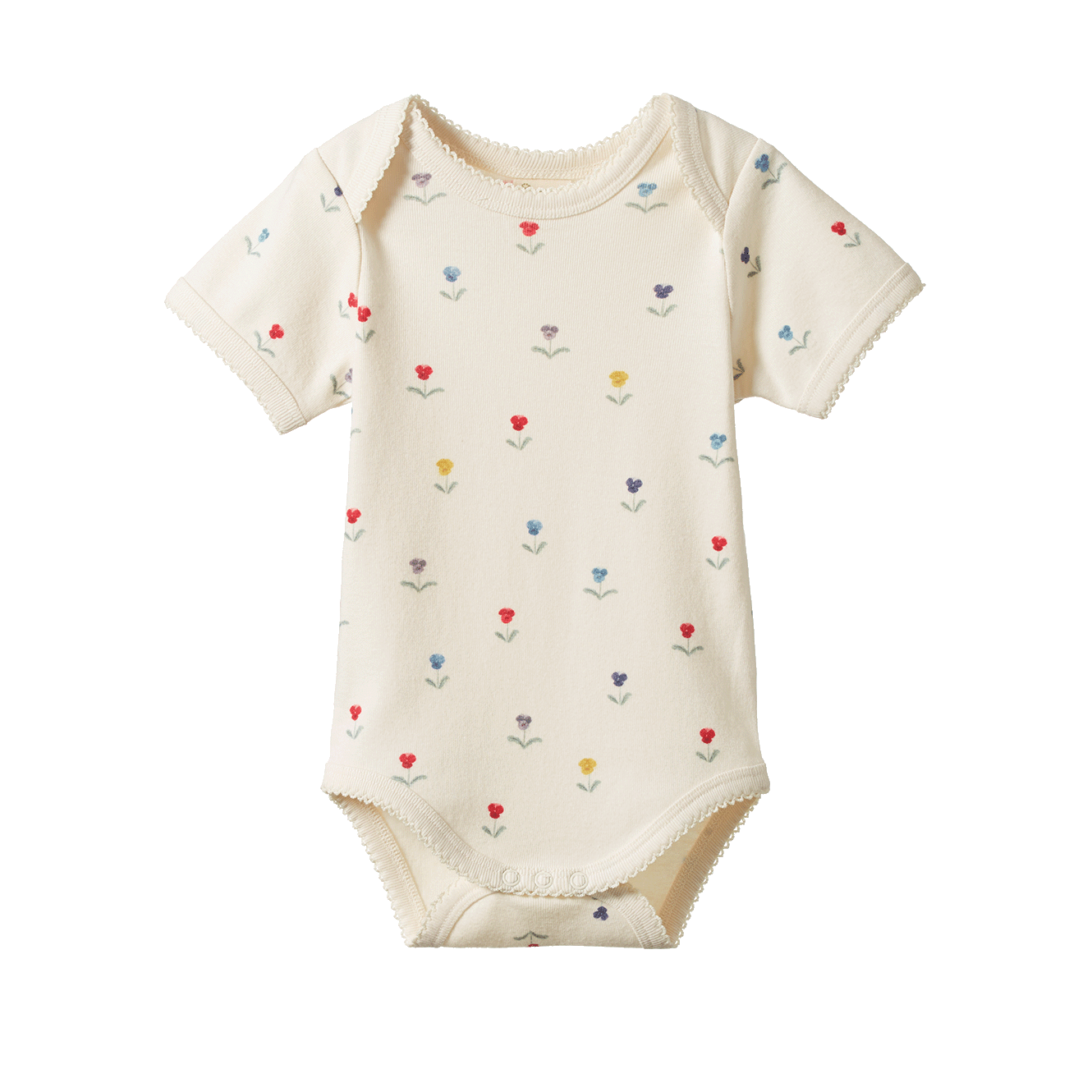 Nature Baby Short Sleeve Body Suit- Delphine