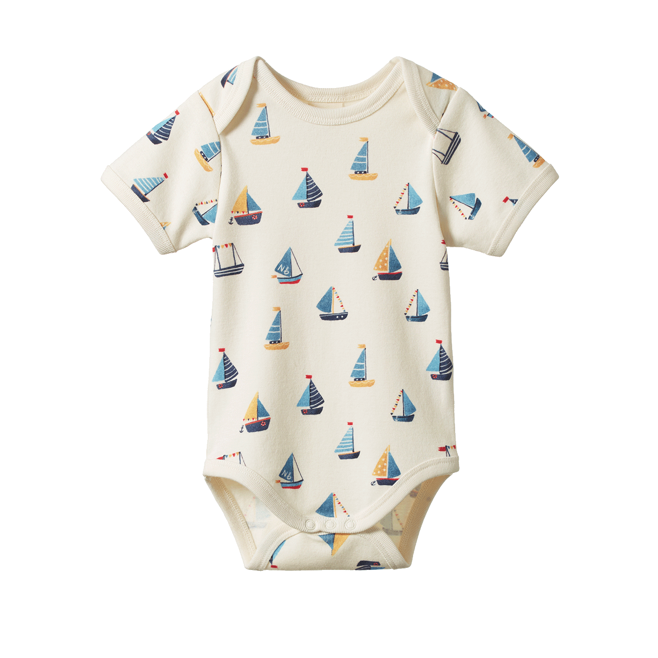 Nature Baby Short Sleeve Body Suit - Regatta