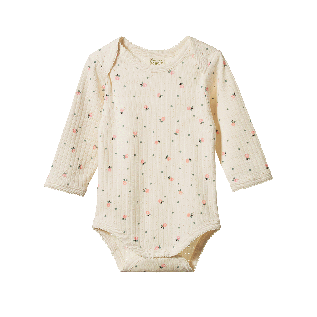 Nature Baby Long Sleeve Bodysuit Pointelle Posey Blossom