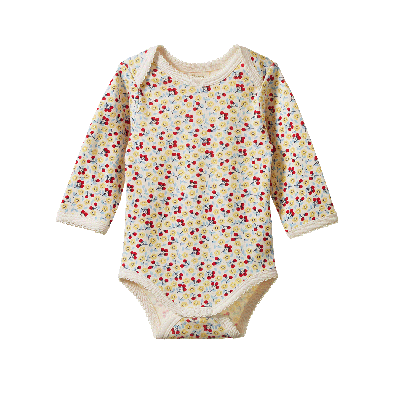 Nature Baby Long Sleeve Bodysuit Garden Print