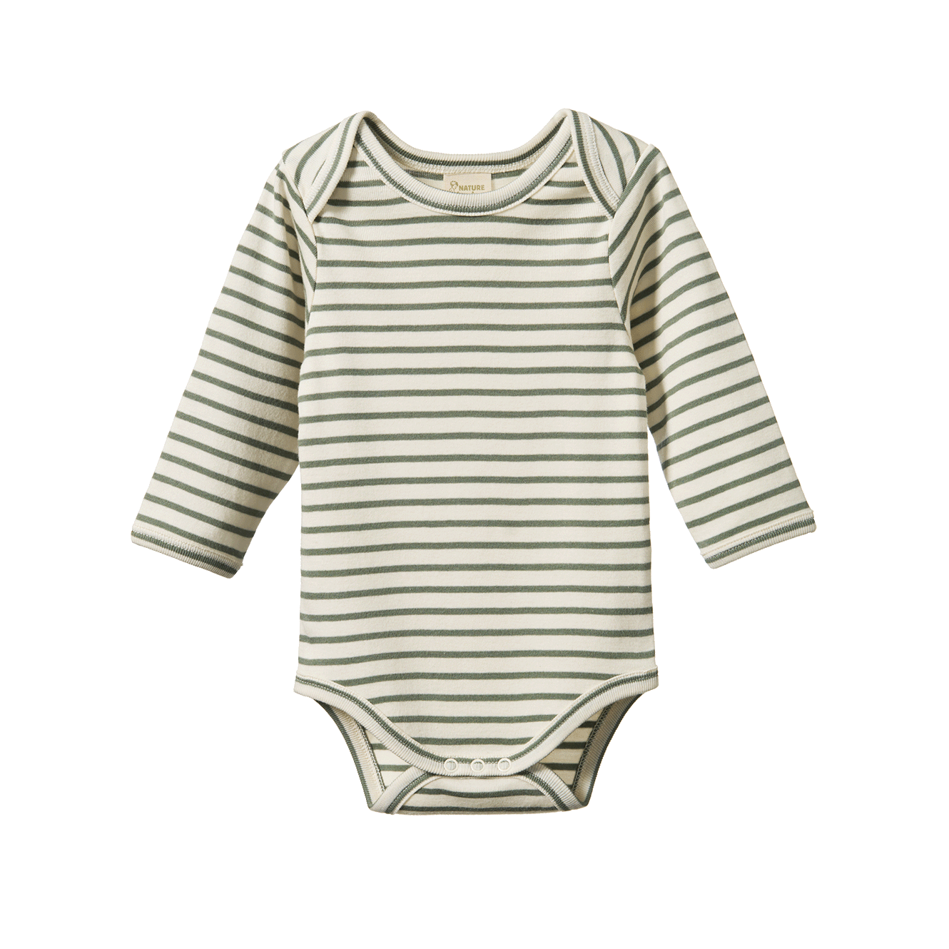 Nature Baby Long Sleeve Bodysuit - Nettle Sailor Stripe