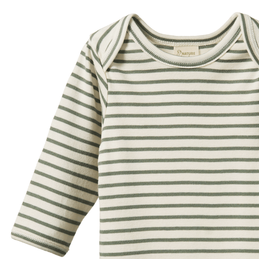 Nature Baby Long Sleeve Bodysuit - Nettle Sailor Stripe