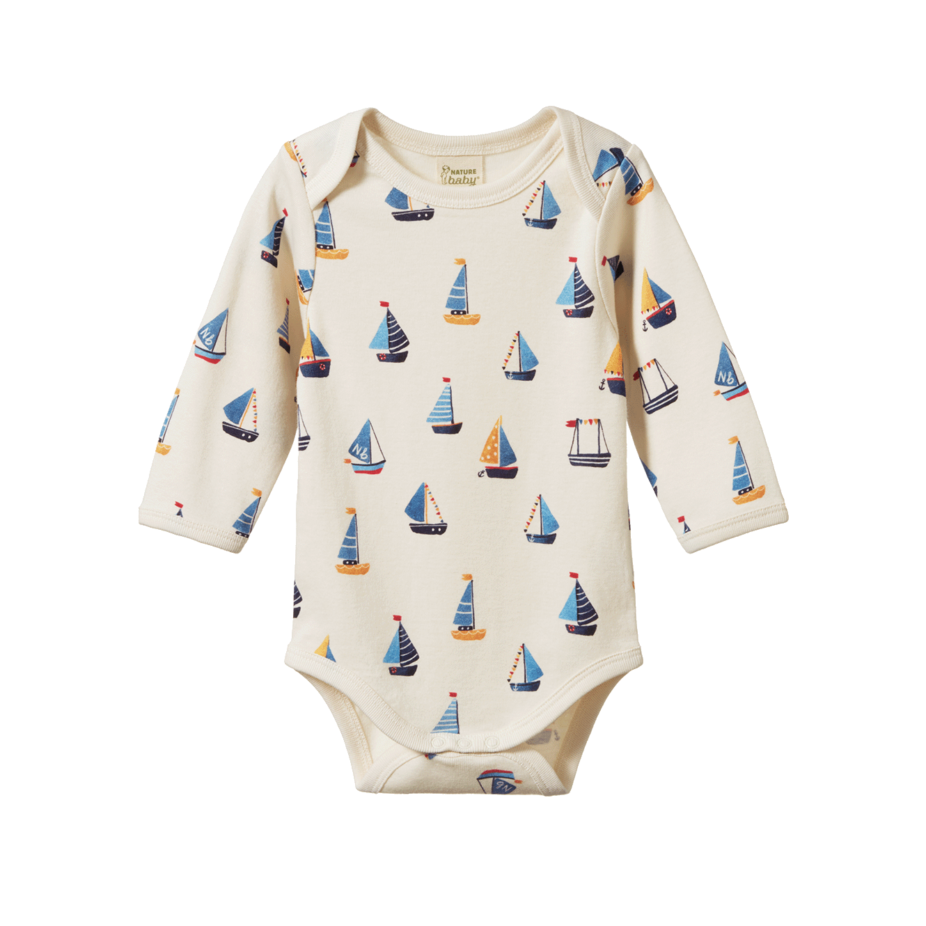 Nature Baby Long Sleeve Bodysuit - Regatta Print