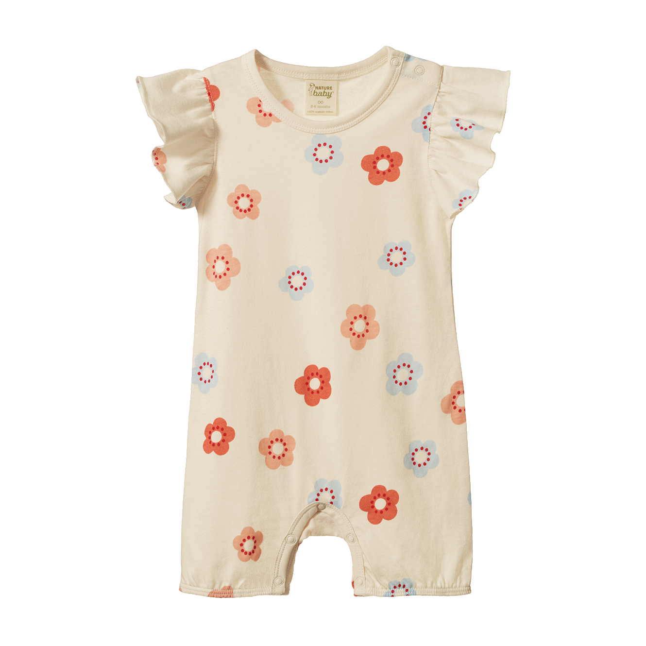 Nature Baby Tilly Suit Flora Stamp Print