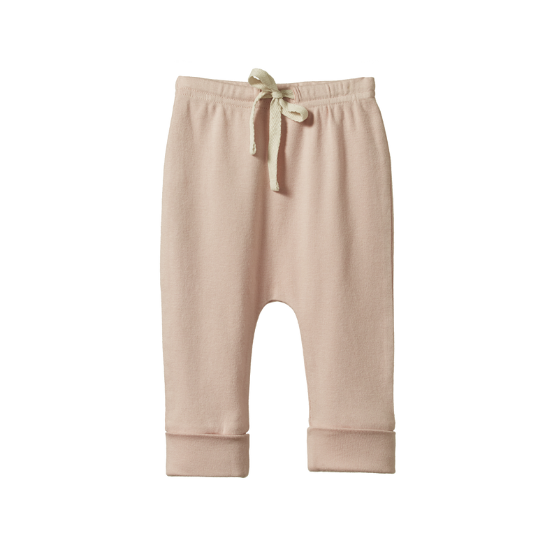 Nature Baby Draw String Pants - Rose Dust