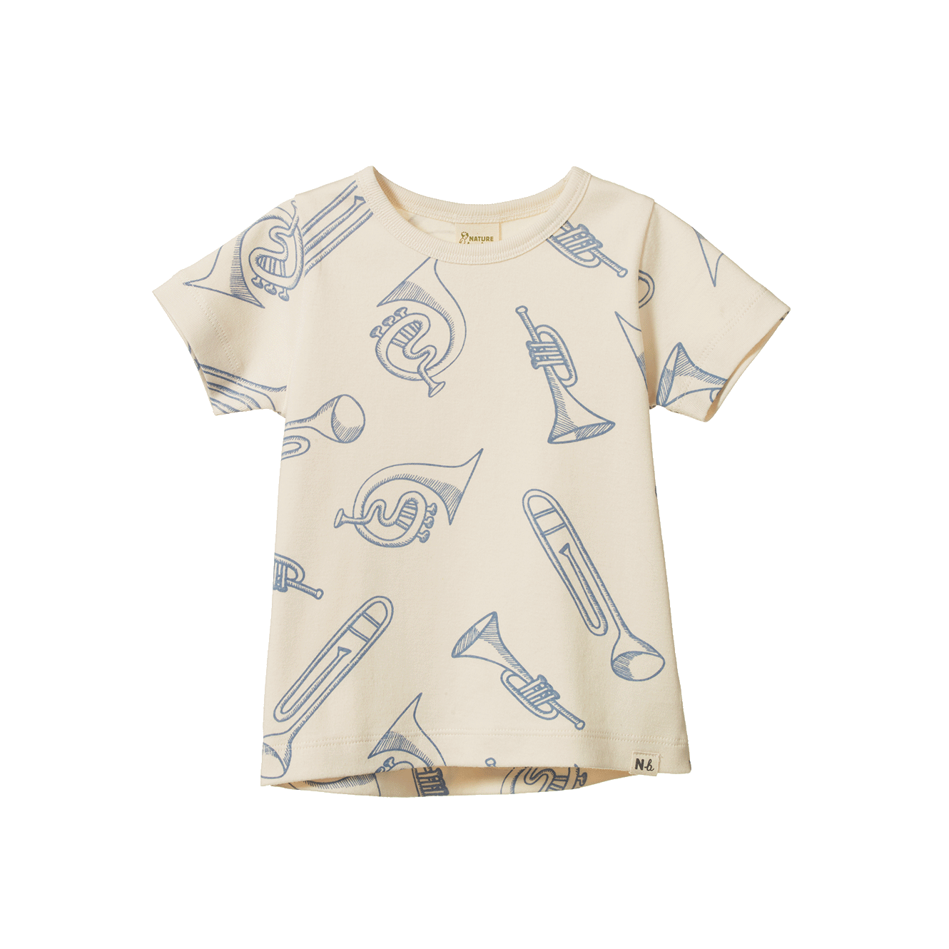 Nature Baby River Tee Jazz Natural Print