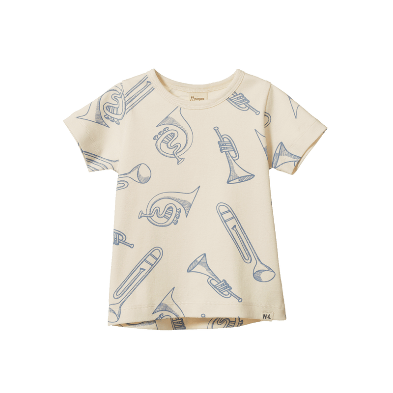 Nature Baby River Tee Jazz Natural Print