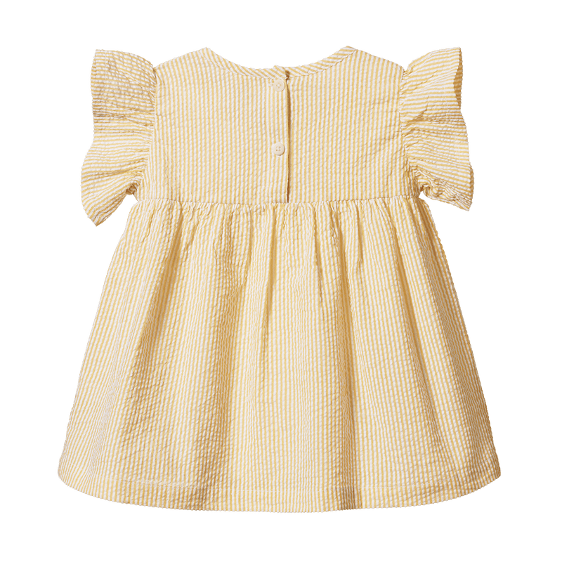 Nature Baby Bonnie Dress Golden Stripe