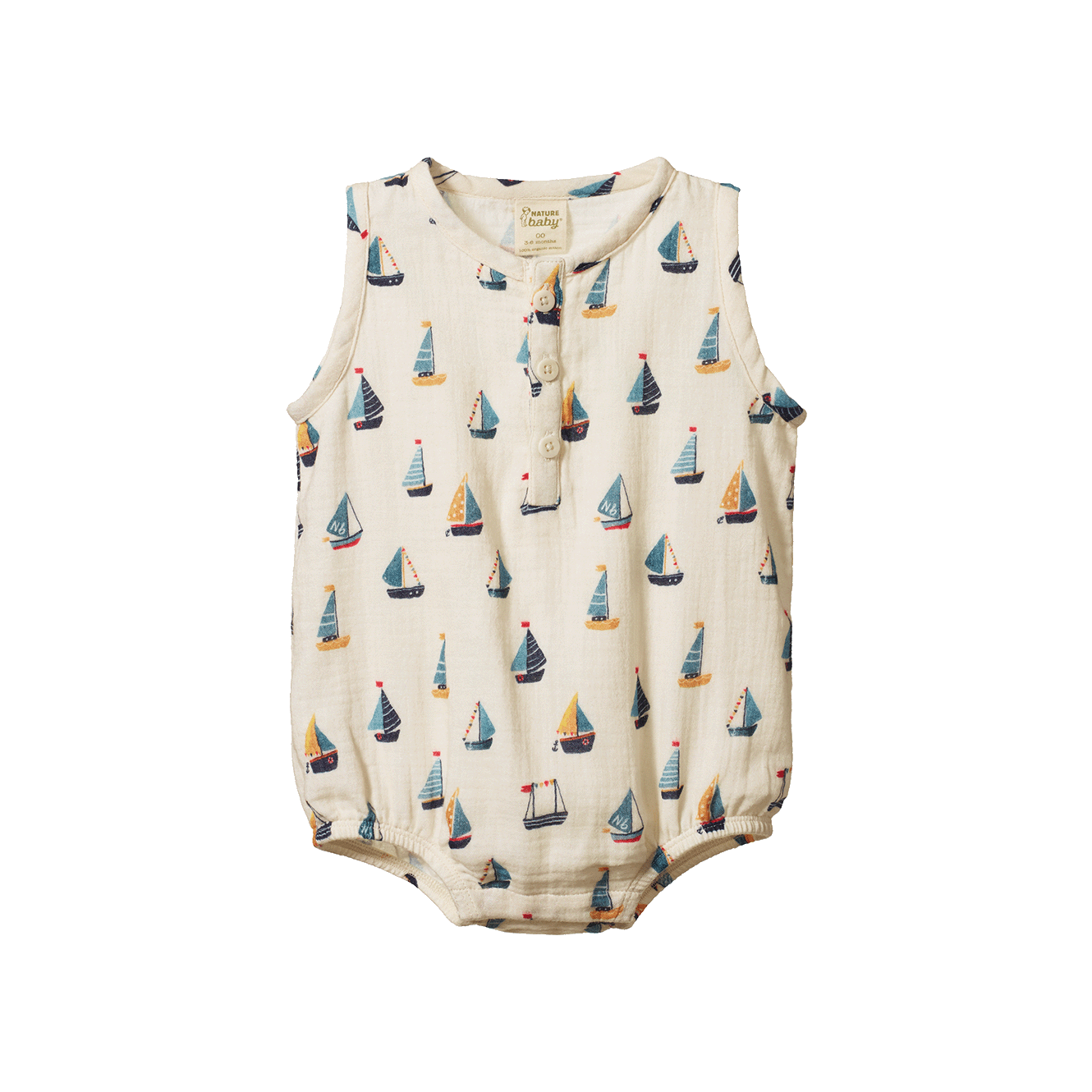 Nature Baby Cedar Suit Muslin Regatta