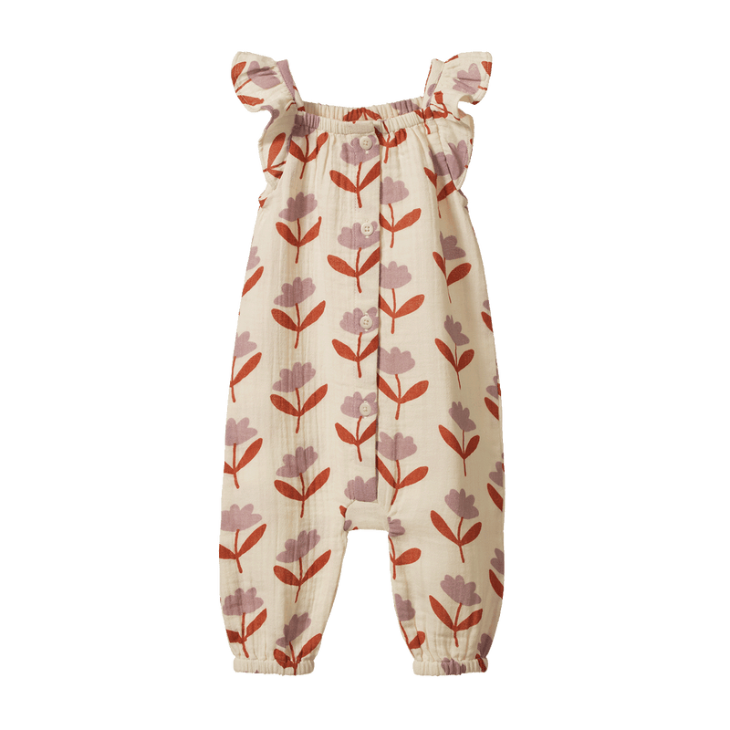 Nature Baby Tilda Suit Muslin Fleurette Print