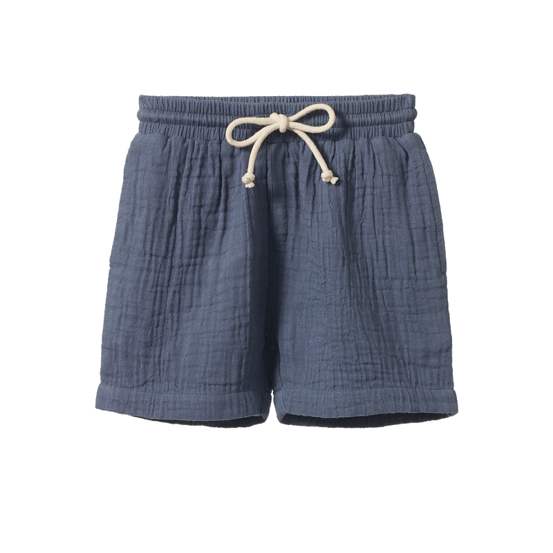 Nature Baby James Shorts Muslin Vintage Indigo