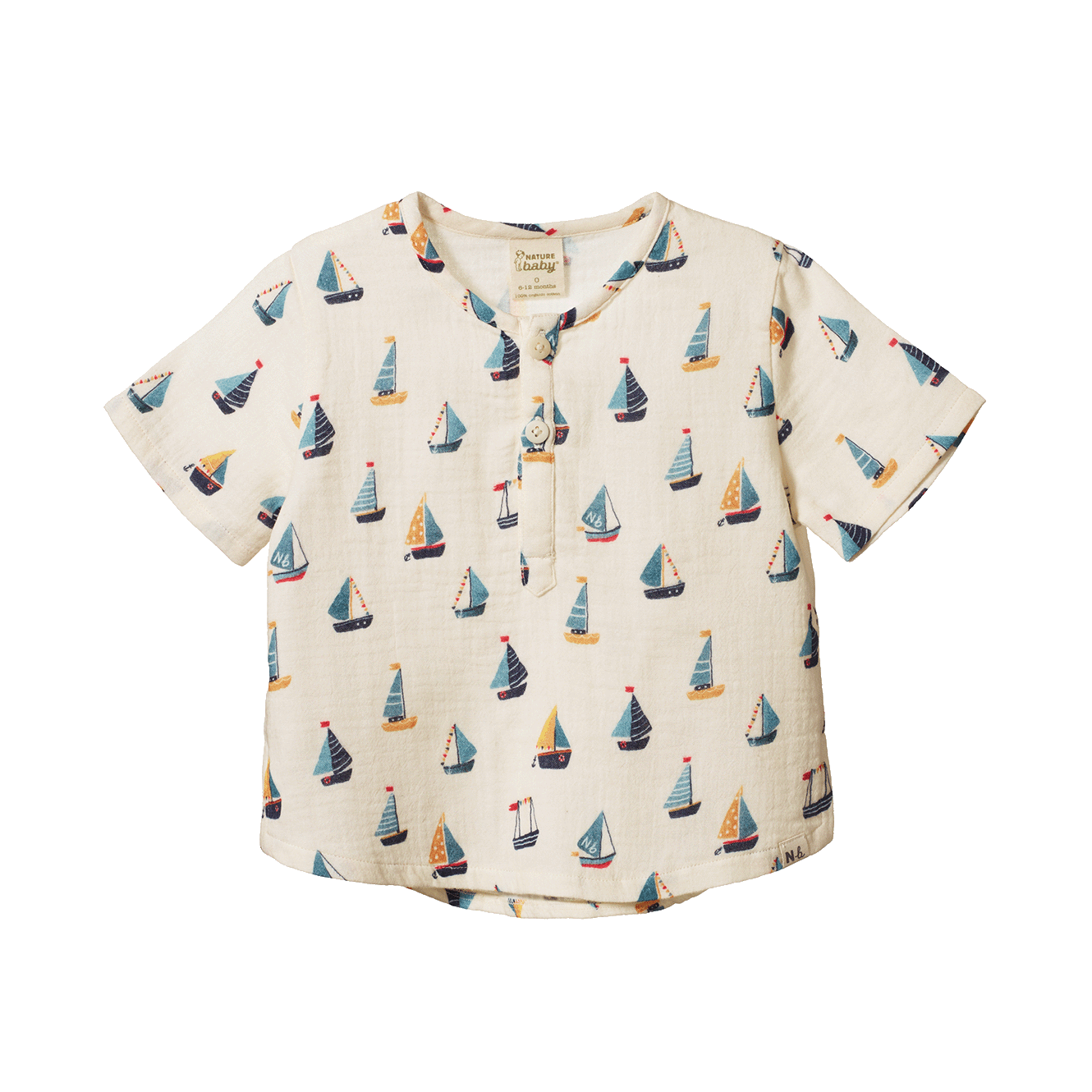 Nature Baby Caravan Shirt Muslin regatta