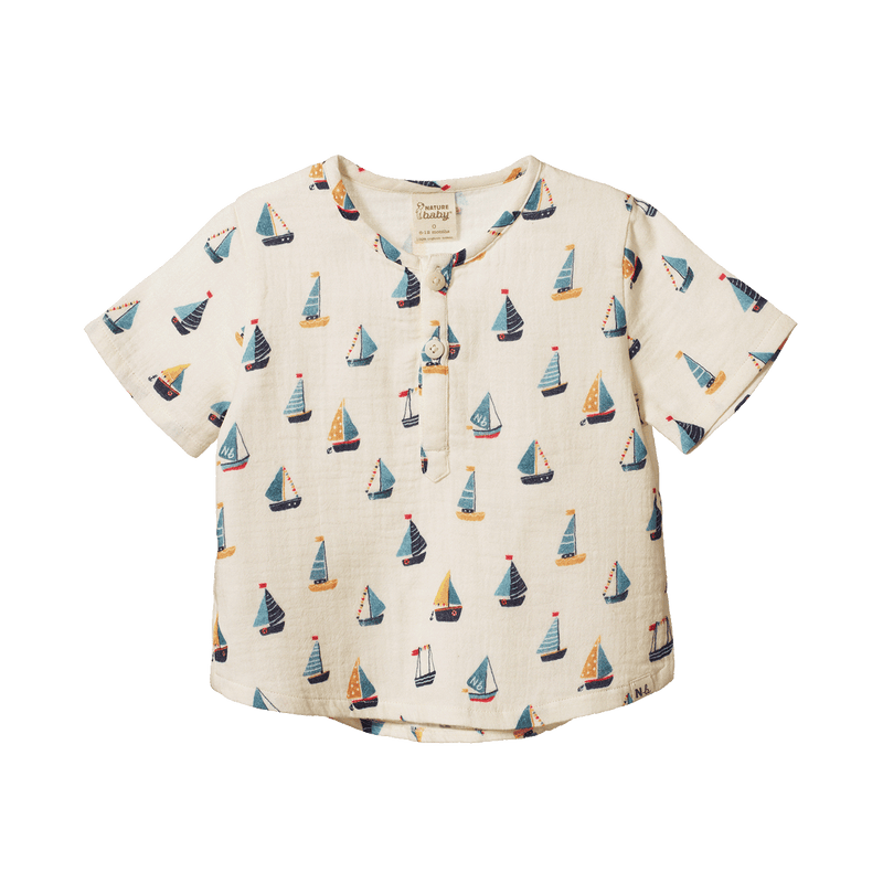 Nature Baby Caravan Shirt Muslin regatta