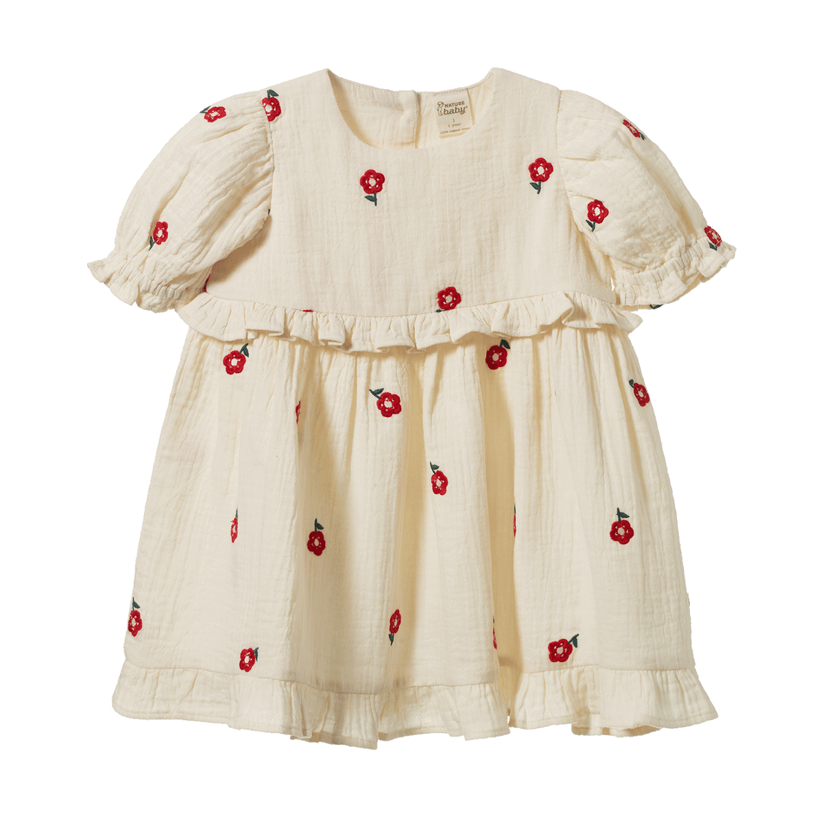 Nature Baby Valentina Dress Red Flora