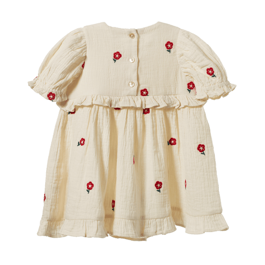 Nature Baby Valentina Dress Red Flora