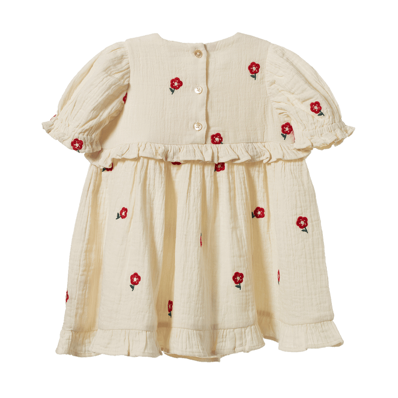 Nature Baby Valentina Dress Red Flora