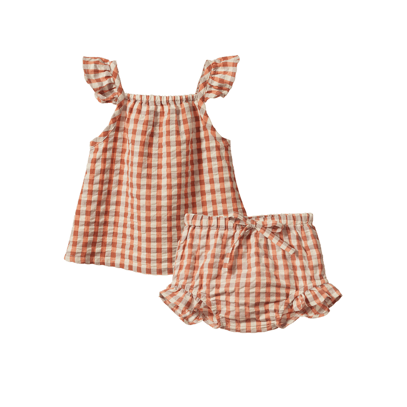 Nature Baby Petal Suit Dandelion Gingham