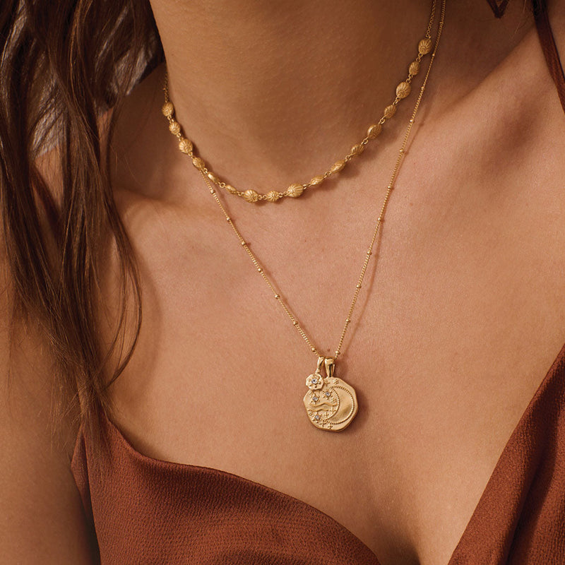 Murkani Night Sky Necklace in 18kt Gold Plate