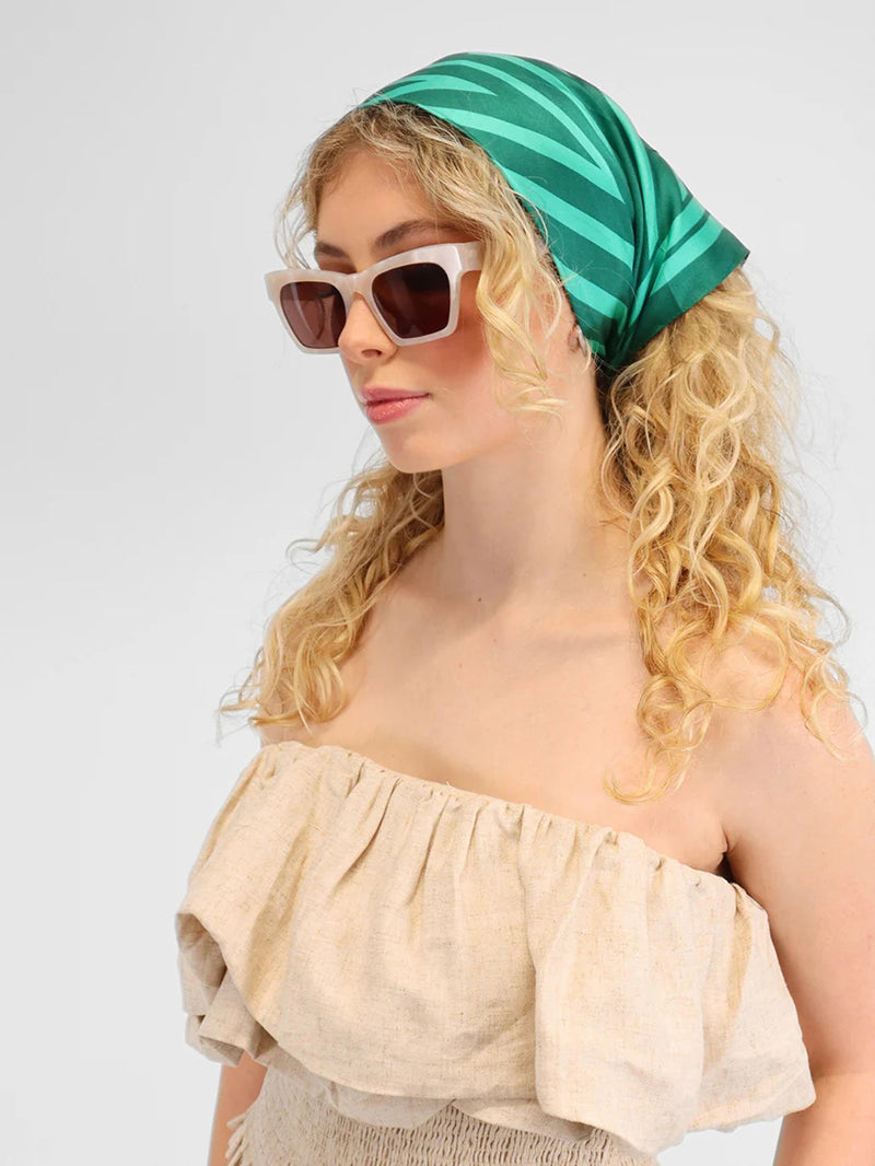 Dark Hampton Silk Scarf - The Quane