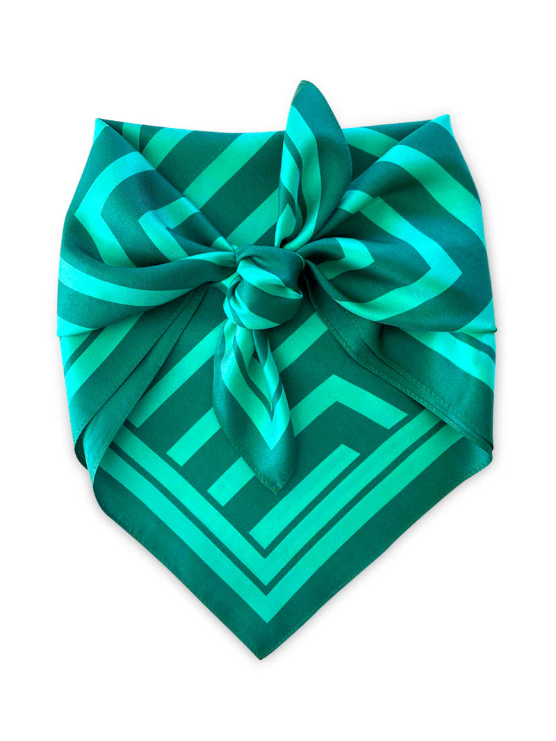 Dark Hampton Silk Scarf - The Quane