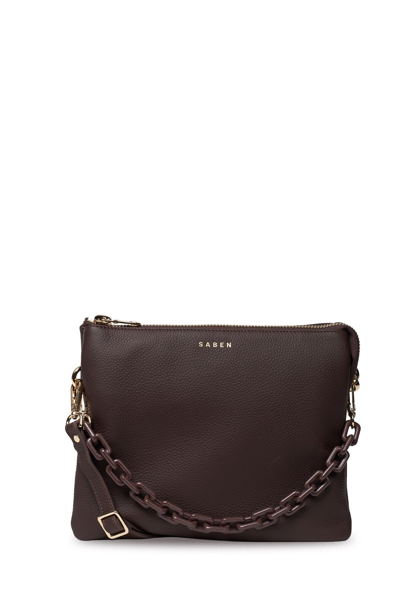 Saben Matilda Crossbody Cacao + Tonal Chain