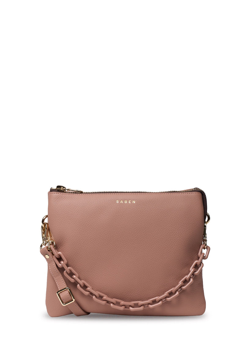 Saben Matilda Crossbody Rosewater + Tonal Chain