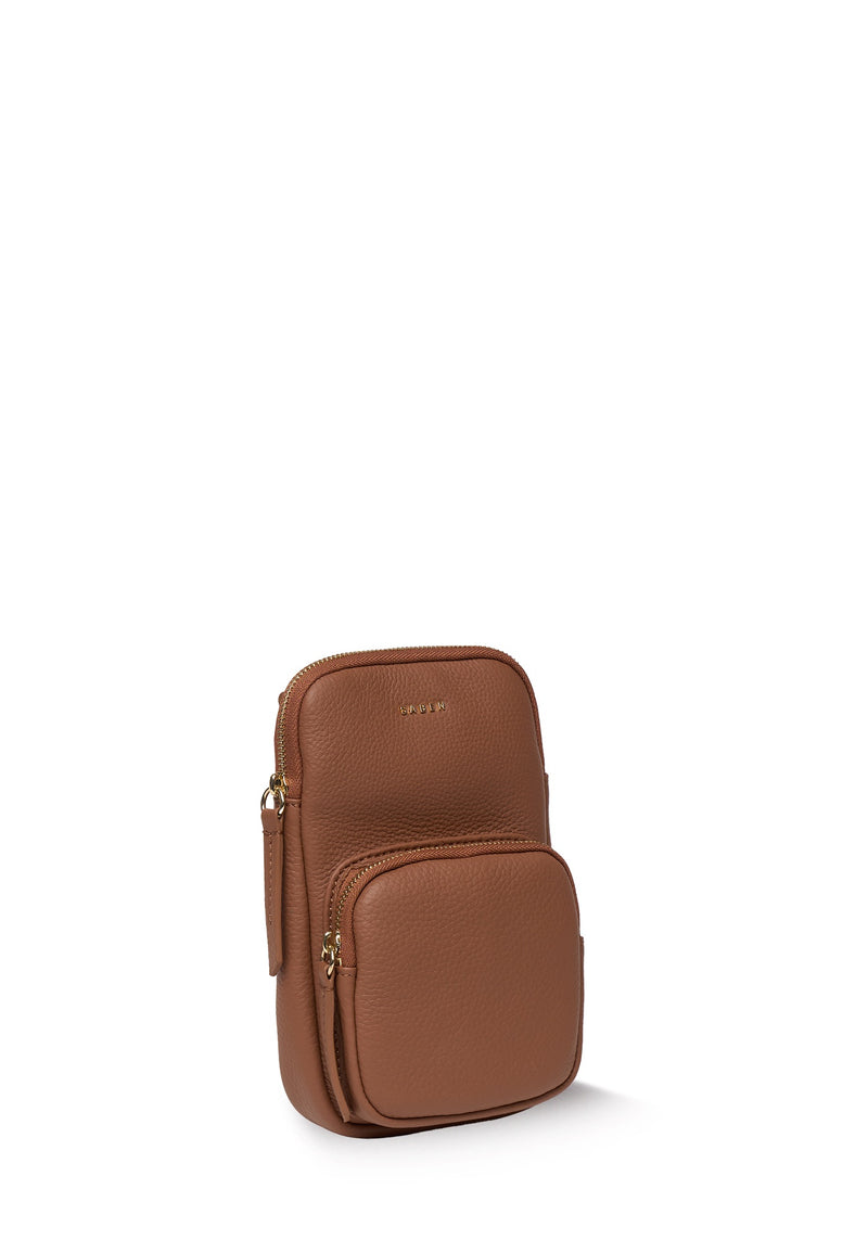 Saben Nikko Pocket Phone Sling Tan Luxe