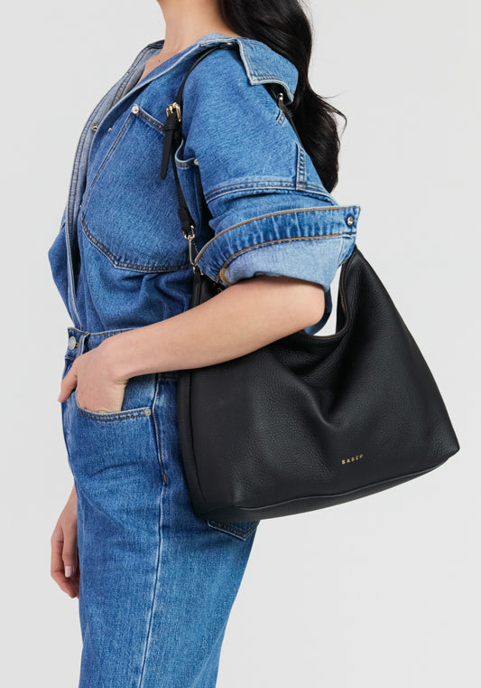 Saben Miki Shoulder Bag Black Luxe
