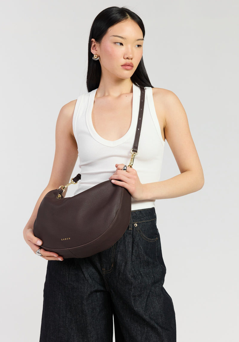 Saben Noa Shoulder Bag Cacao Luxe