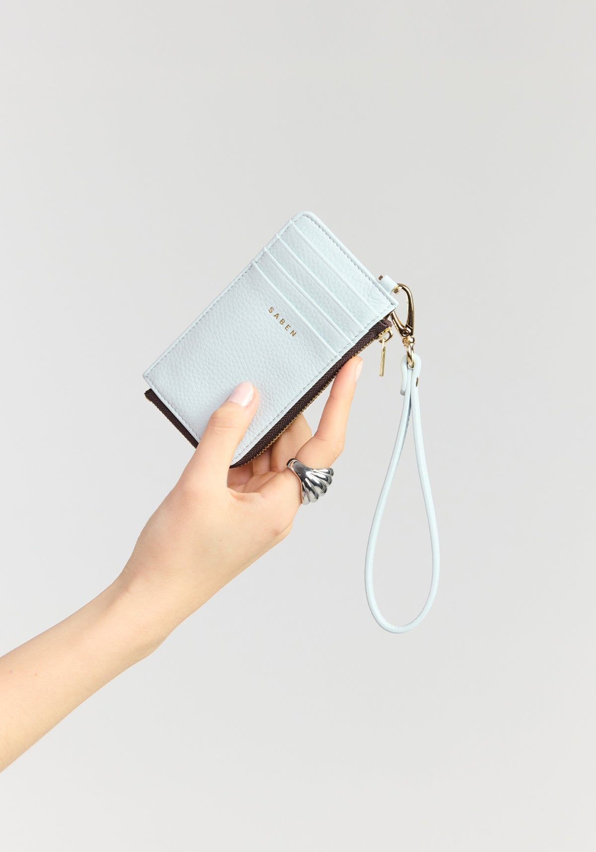 Saben Winona Card Holder with Wristlet Elderberry