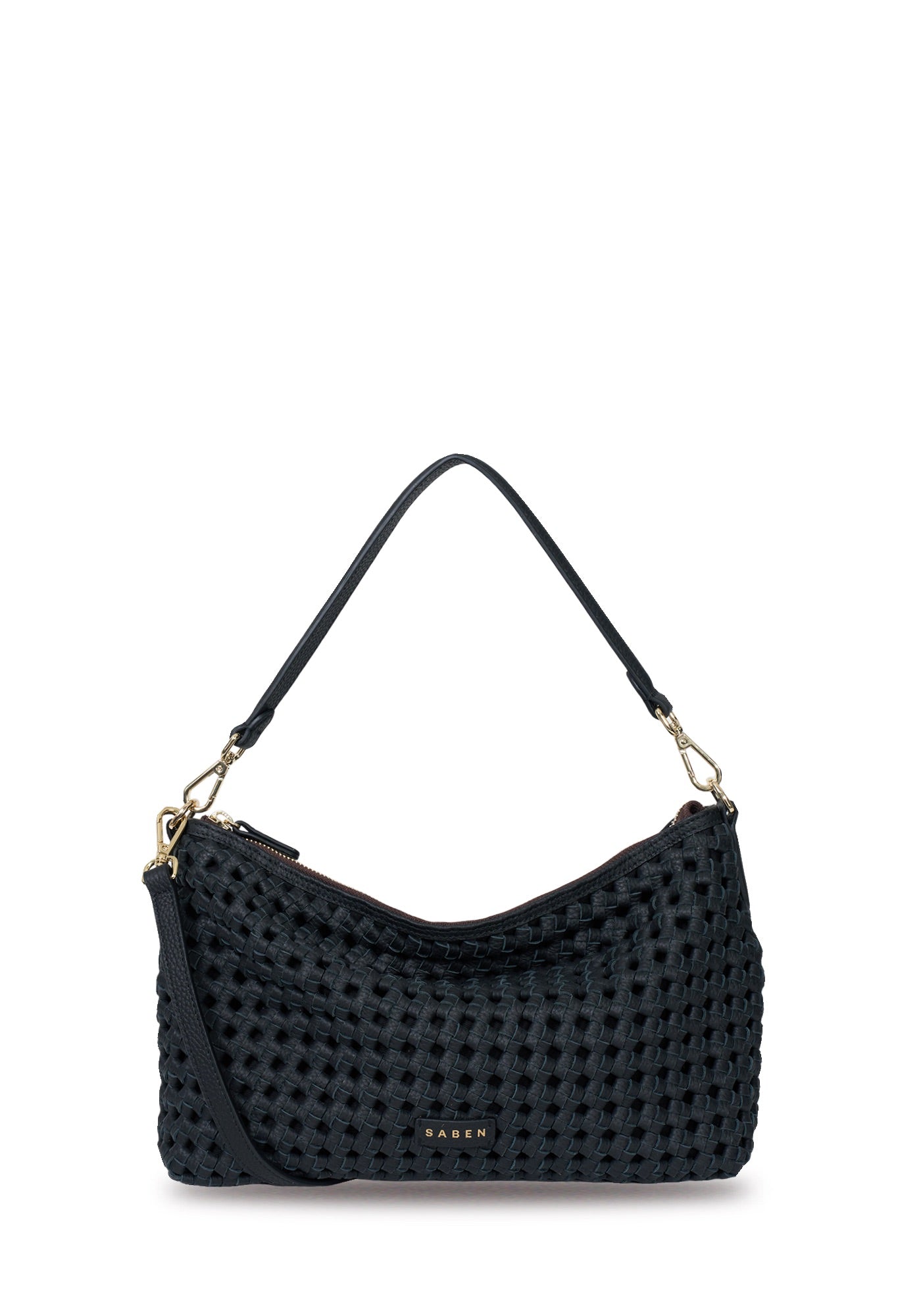 Saben Claudia Shoulder Bag Black Braid