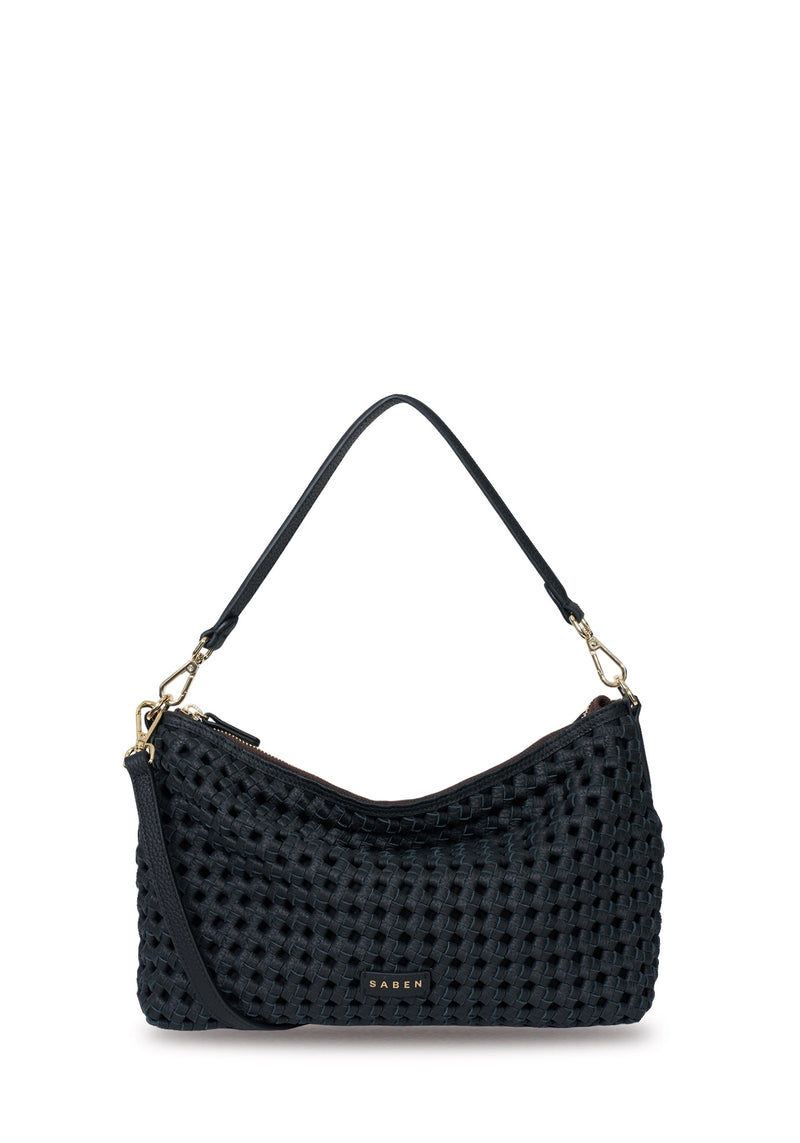 Saben Claudia Shoulder Bag Black Braid