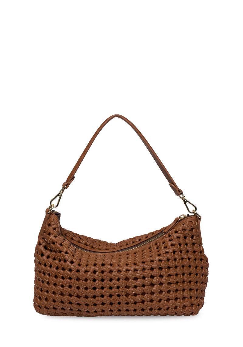 Saben Claudia Shoulder Bag Tan Braid