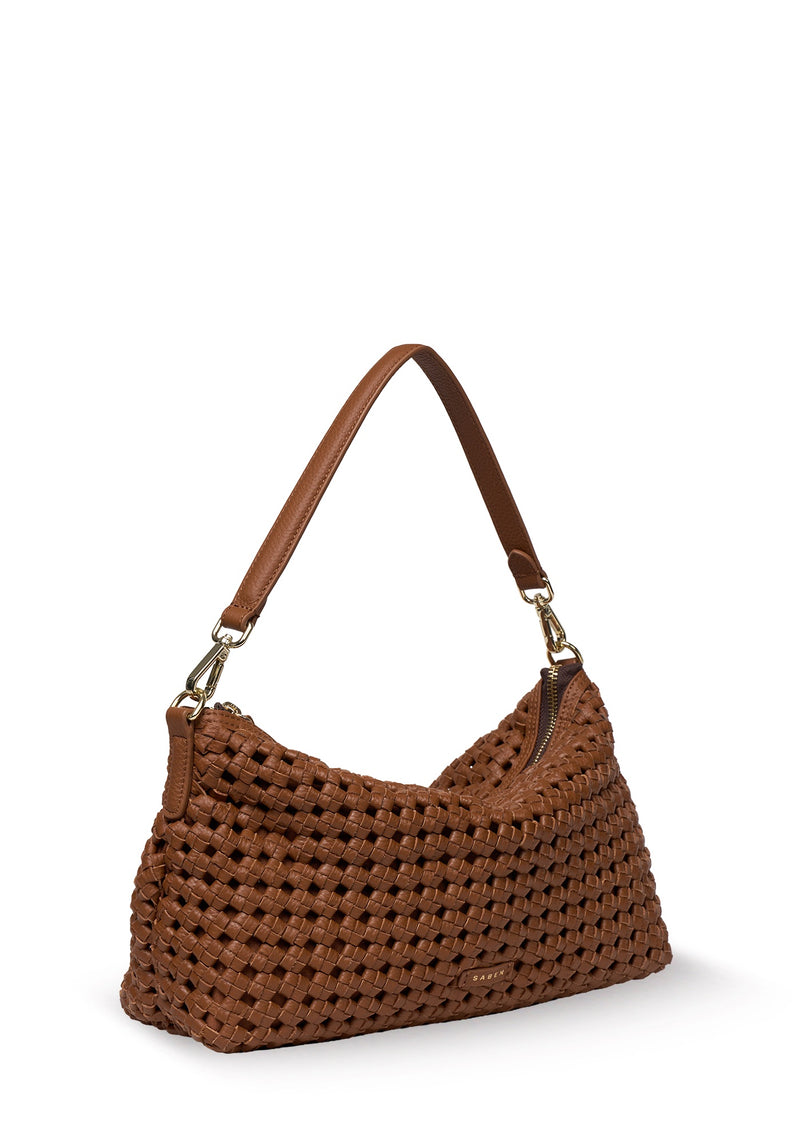 Saben Claudia Shoulder Bag Tan Braid