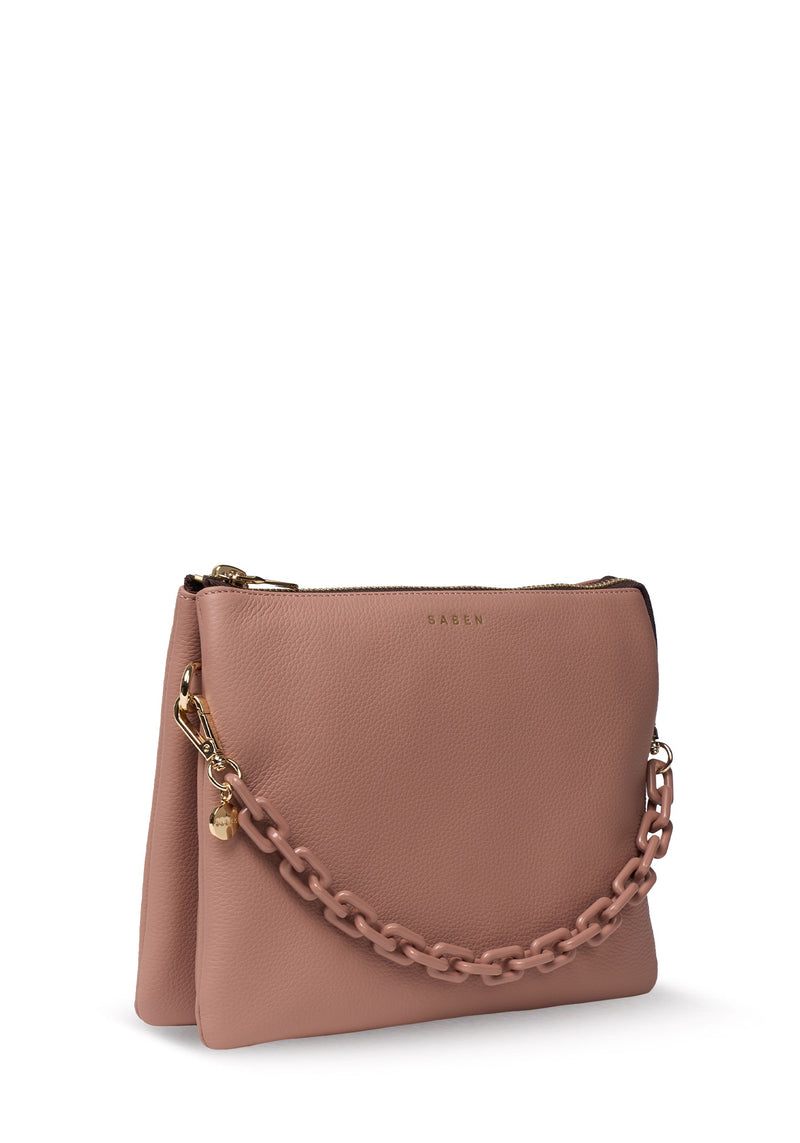 Saben Matilda Crossbody Rosewater + Tonal Chain