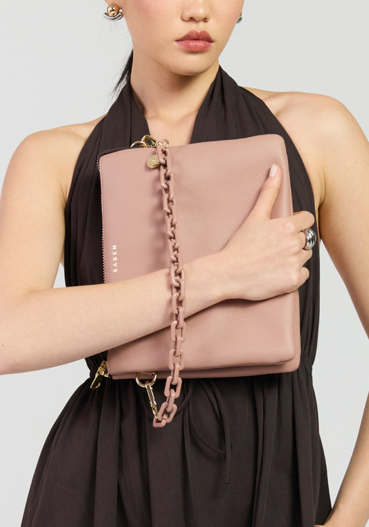 Saben Matilda Crossbody Rosewater + Tonal Chain
