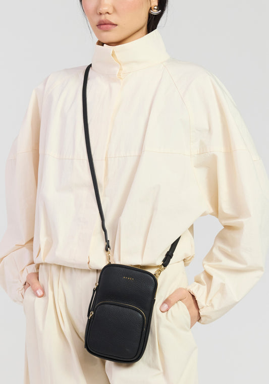 Saben Nikko Pocket Phone Sling Black Luxe