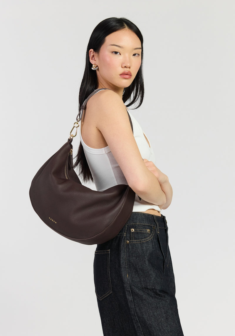 Saben Noa Shoulder Bag Cacao Luxe