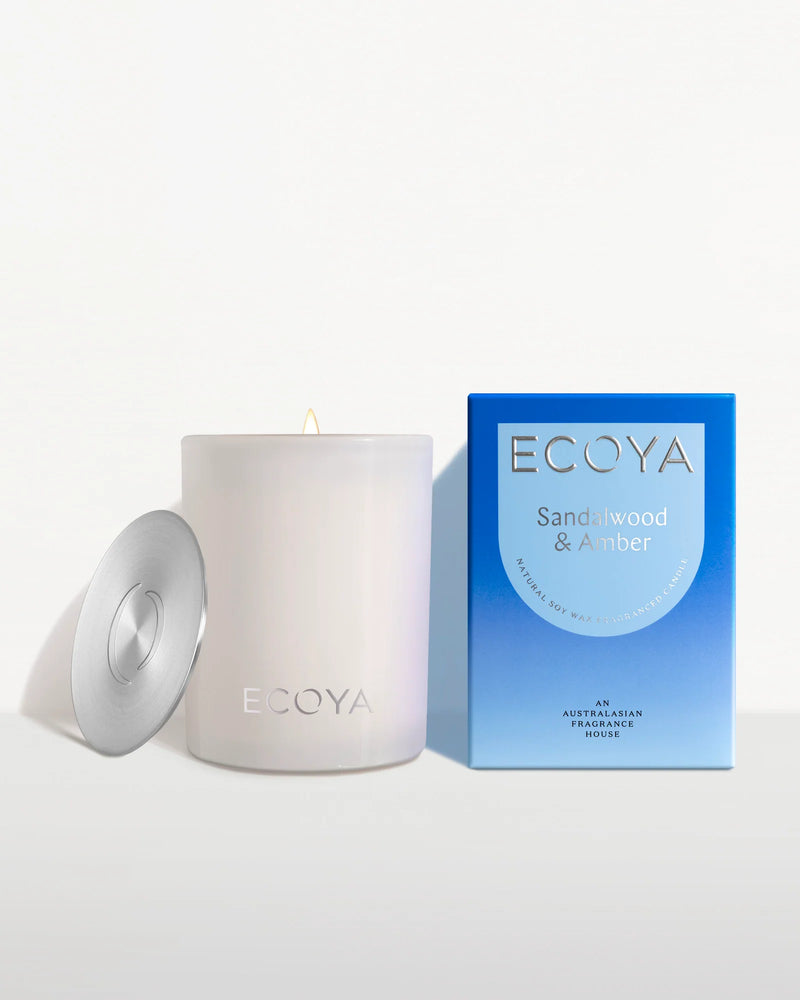 Ecoya Sandalwood & Amber Madison Candle