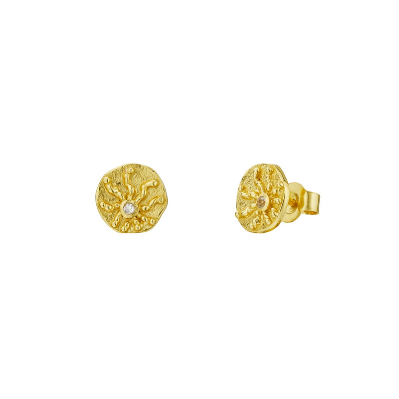 Murkani Of The Sea Small Stud Earring 18 Kt Gold Plated