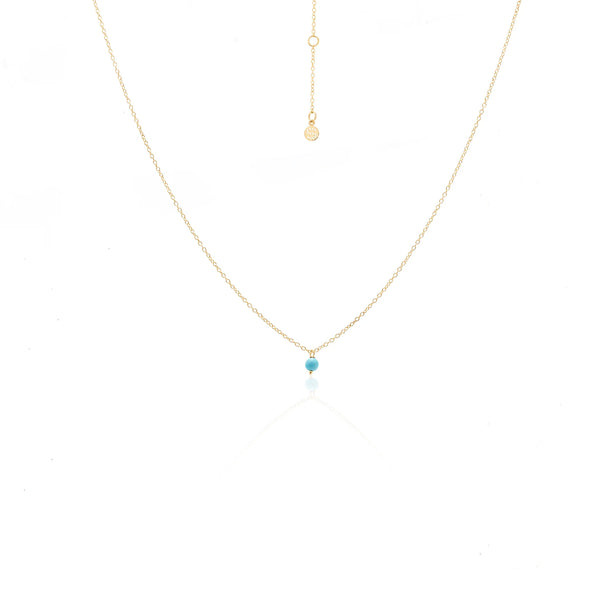 MINI TURQUOISE NECKLACE GOLD