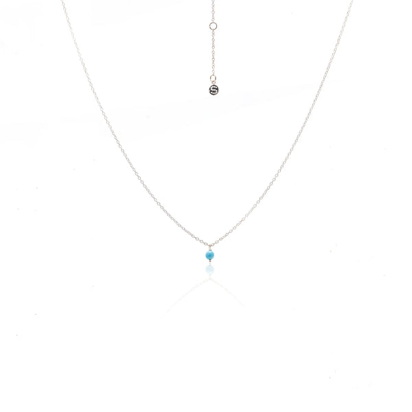 MINI TURQUOISE NECKLACE SILVER