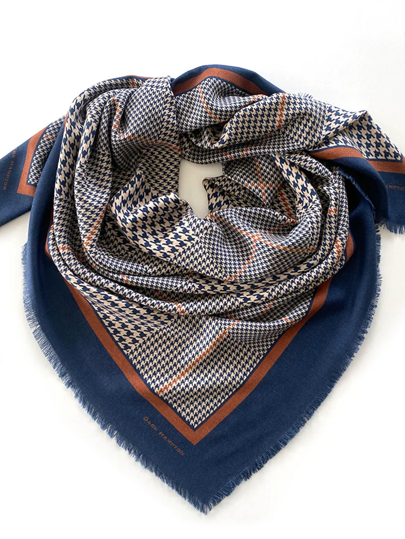 Dark Hampton The Sutherland Wool Silk Scarf
