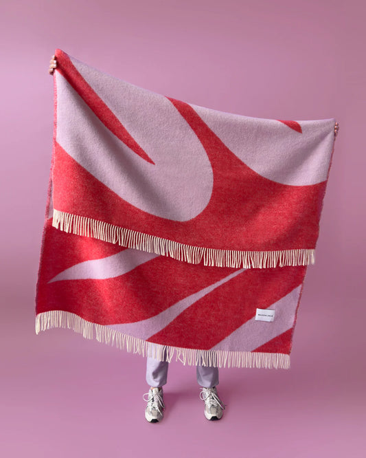 Maison Deux Blanket Swirl - Lilac Scarlet