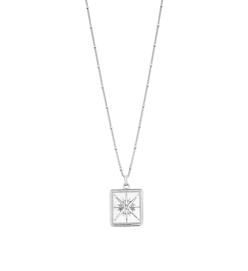 Kirstin Ash True North Coin Necklace Sterling Silver